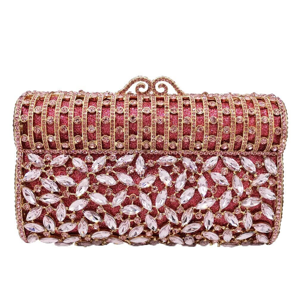 9135 Sparkling Rhinestone Clutch Purses Formal Evening Bags Bridal Wedding